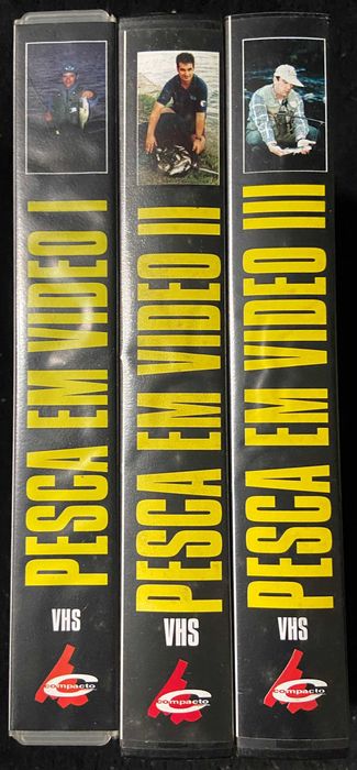 PESCA EM VÍDEO - 3 Preciosidades em VHS