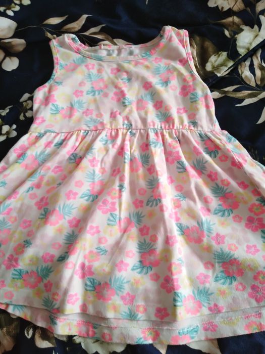 Letnia sukienka dla dziewczynki kolory wyraźniejsze w rzeczywistości