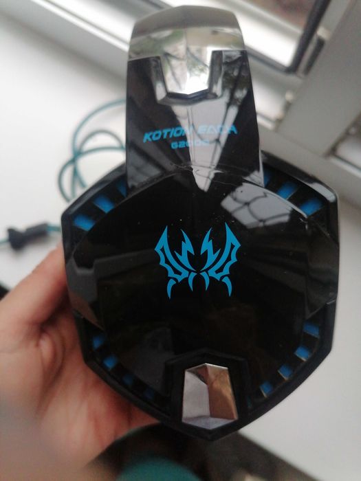 Игровые наушники Kotion Each G2000 с микрофоном и подсветкой Blue