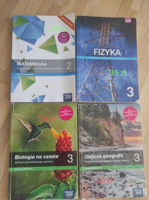 Sprzedam Podreczniki do 3 klasy liceum, matematyka do klasy 2