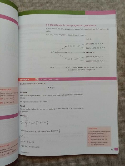 Manuais Matemática A 11º ano- Porto editora
