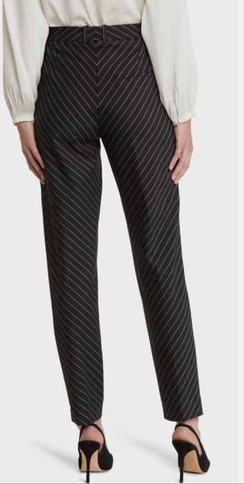 Штани до щиколотки Boss Tamata Stripe Stretch Wool, новий розмір, 10