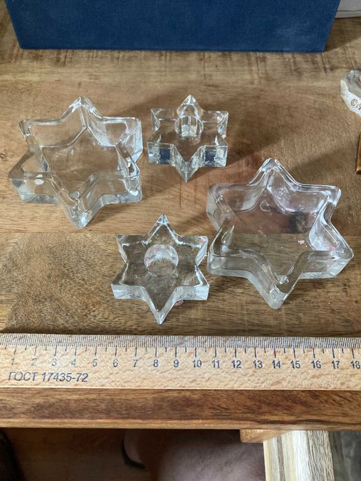 Два светильника для Шаббата Подсвечник Звезда Давида Иудаизм 2 в 1 лот