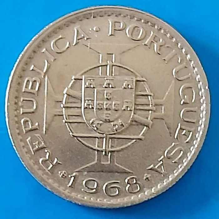 1968 2$50 Centavos Coin, Portuguese Republic, Angola