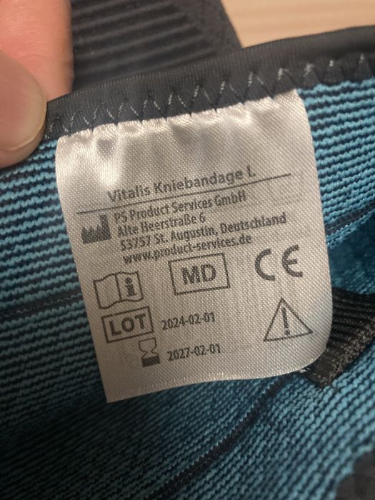 Бандаж на коленный сустав от Vitalis-Германия.