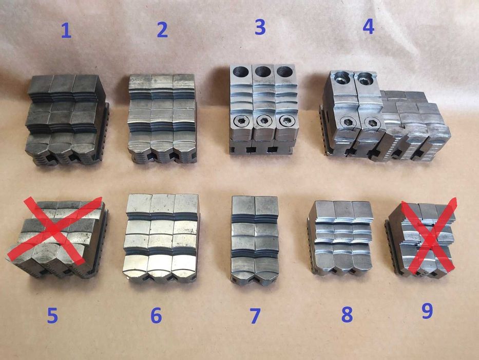 Кулачки на токарный патрон 160, 200, 250. Патрон 125-й с кулачками