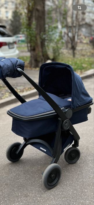 Коляска Greentom шасі Black синього кольору