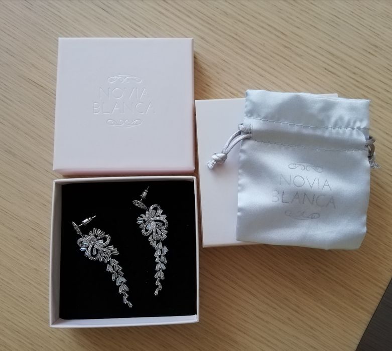 Novia Blanca kolczyki do ślubu Lutrisa