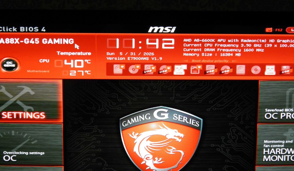 Socket FM2 MSI A88X-G45 GAMING + A8-6600K+4*4gb DDR3