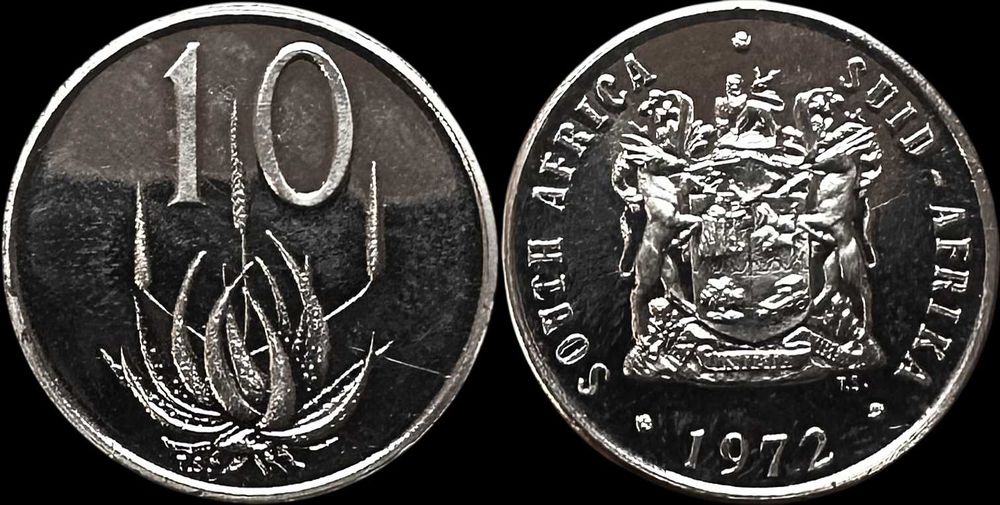 10 Cent - 1972 - África do Sul (Prooflike)