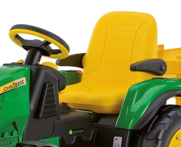 Traktor Na akumulator Peg Perego John Deere Power Pull z Przyczepą