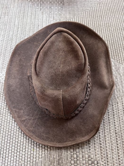 Skórzany kapelusz kowbojski Minnetonka | Made in USA | Vintage Western