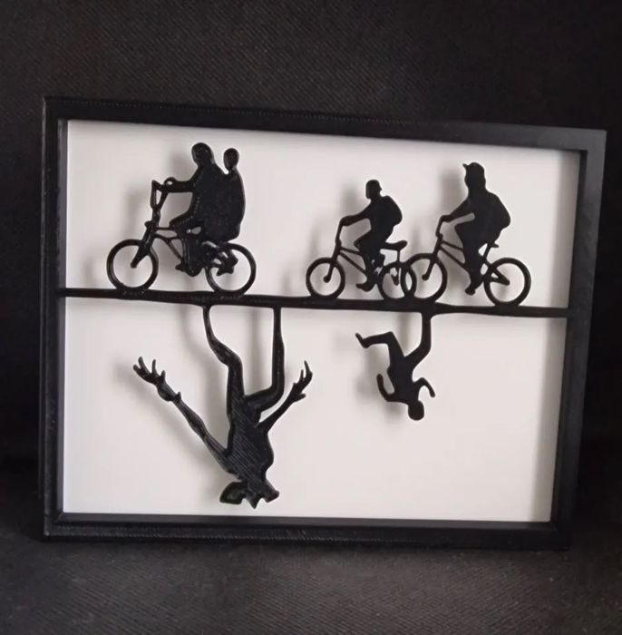 Декоративное настенное панно Очень странные дела | Silhouette Art