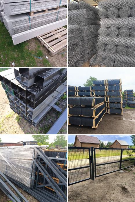Siatka ogrodzeniowa. 2,8 mm.  . Słupki. Panele
