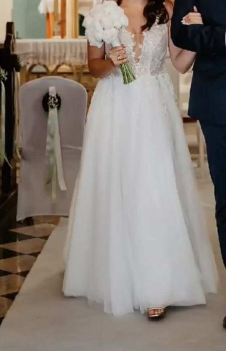 Suknia ślubna ivory kolekcja 2024 Anna Sposa