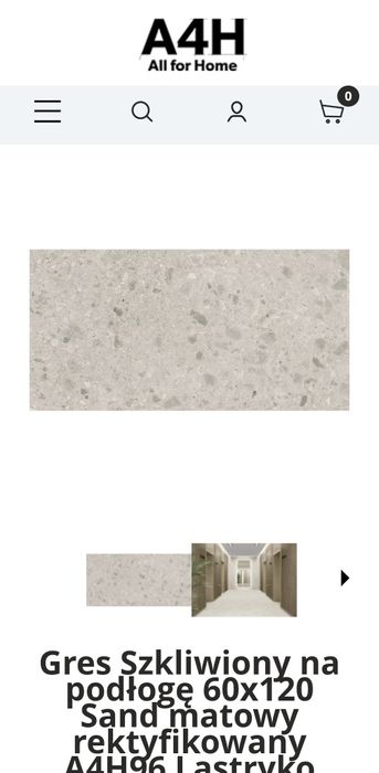 Gres A4H lastryko, beżowy sand.