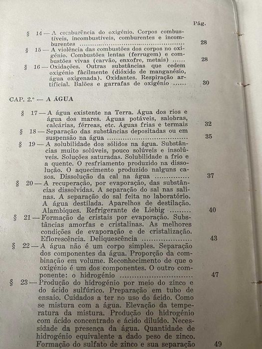 livro noções elementares de quimica de Riley de Motta