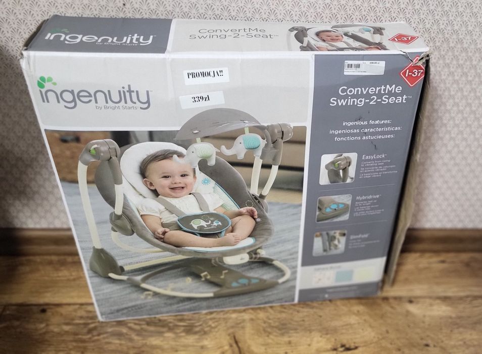 Bujaczek/leżaczek
Ingenuity ConvertMe Swing