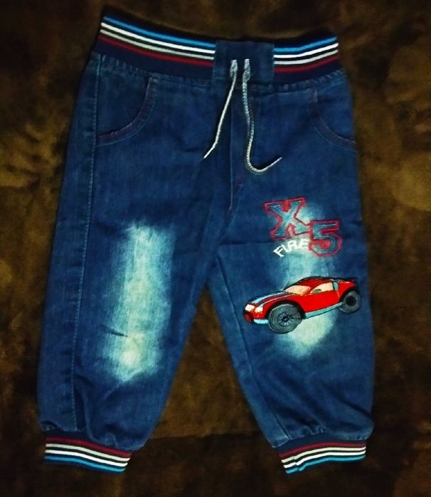 Джинси котонові на хлопчика 1 рік