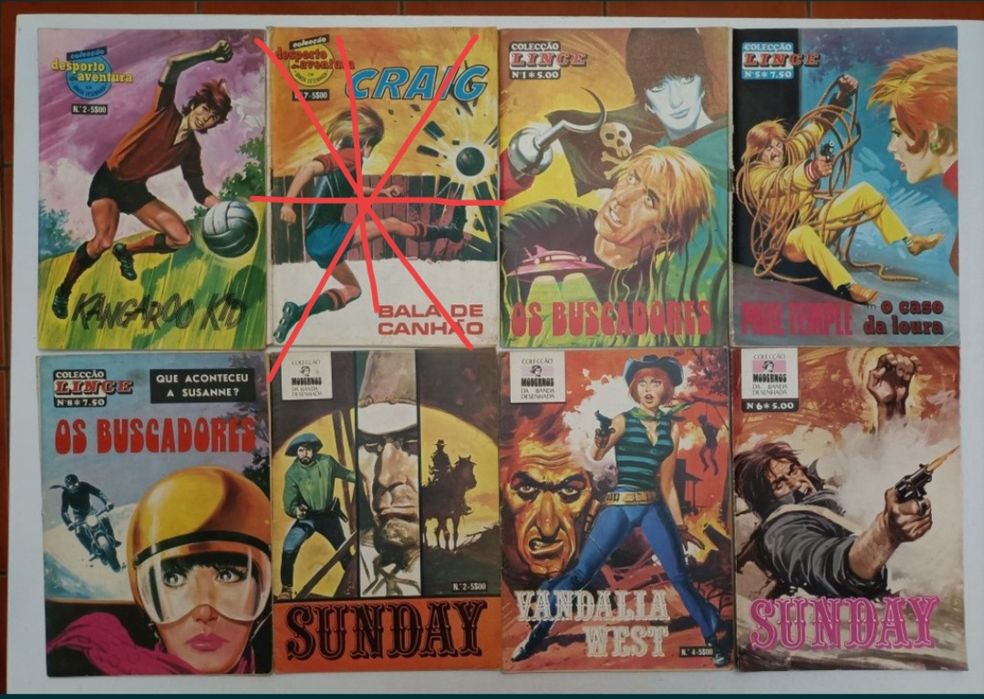 36 Livros  Comix, Col. Modernos Banda D., Desporto e Aven