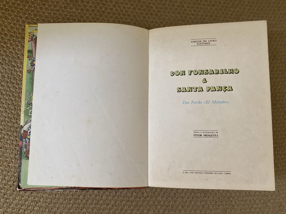2 Livros Don Fonsarilho & Santa Pança - anos 80