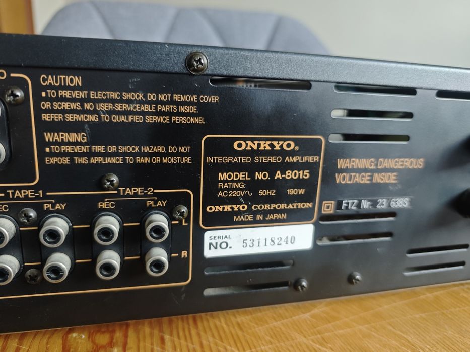 Wzmacniacz Onkyo A8015 Japońska legenda Hi Fi. OKAZYJNIE