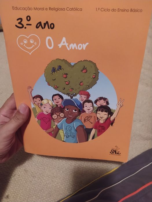 Manual religião e moral católica 3° ano o amor livro impecável
