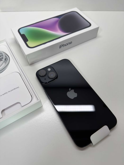 Apple iPhone 14・128GB・Meia-noite (Fatura e Garantia)