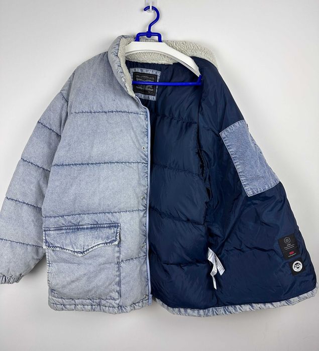 Kurtka puchowa LEVIS STRAUSS jeansowa zimowa r. XL