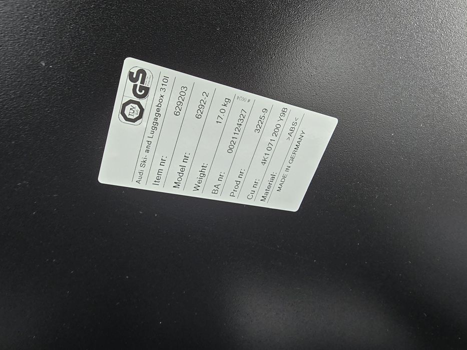 Box bagażnik kufer dachowy THULE Audi 310l