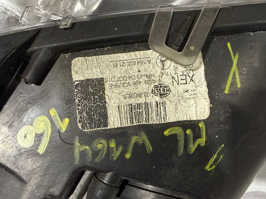 Óptica farol xenon esquerdo mercedes ml w164 a164