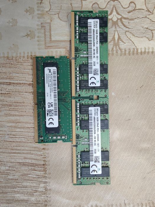 DDR4 16GB SO-DIMM SK hynix / Micron 3200-3200 MHz для ноутбука