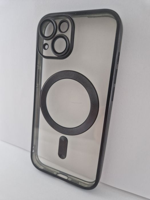 Metallic Magsafe Case do Iphone 15 Czarny