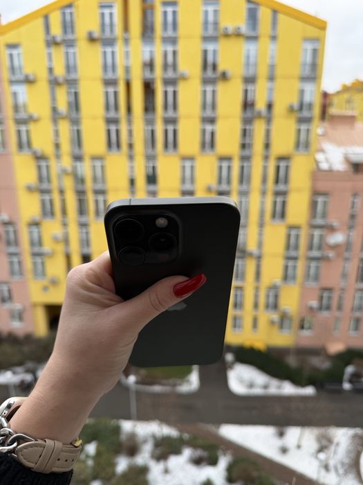 Идеал 100% Аккум iPhone 15 Pro Max 512Gb Black Neverlock айфон про мах