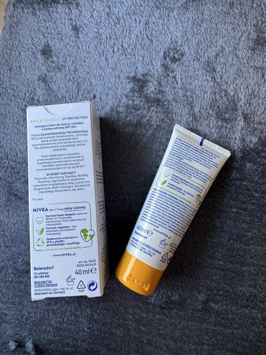 Nivea SunUv face shine control krem do twarzy matujący SPF 50+