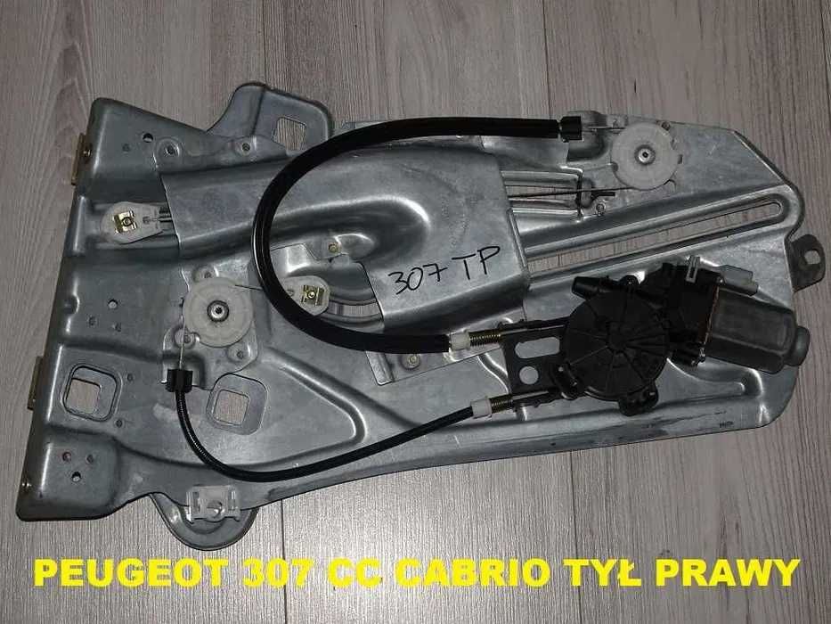 Peugeot 307 CC Cabrio 2003-2008 Podnośnik Mechanizm Szyby Tył Prawy [5a]