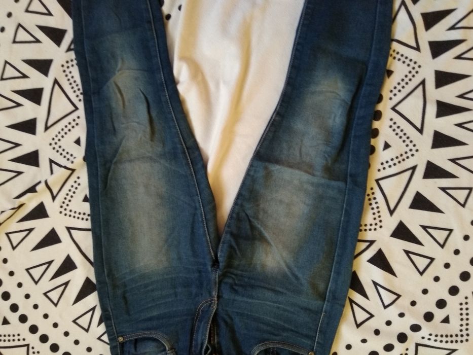 Spodnie jeansowe jeansy granatowe r. S 36 Aureus jeans