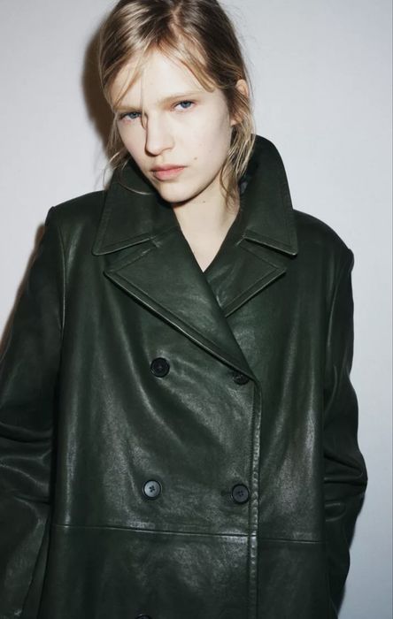 Шкіряний піджак куртка Zara Limited ed