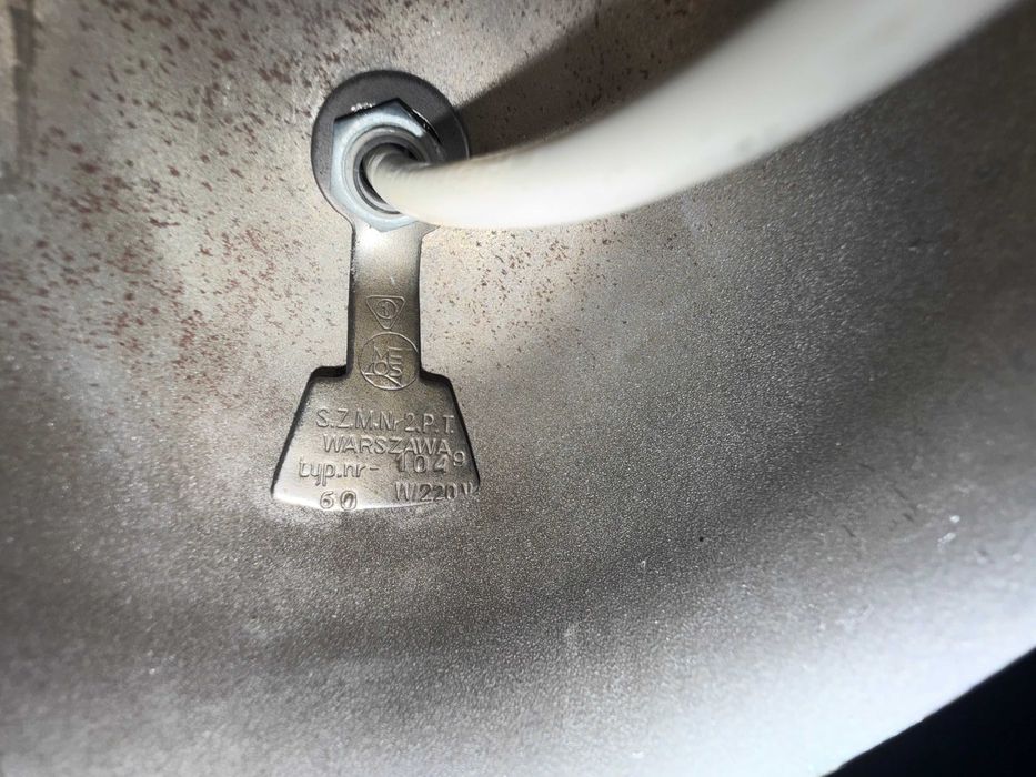 S.Z.M. nr 2 P.T. Warszawa typ nr 1049 Apolinary Gałecki lampa grzybek