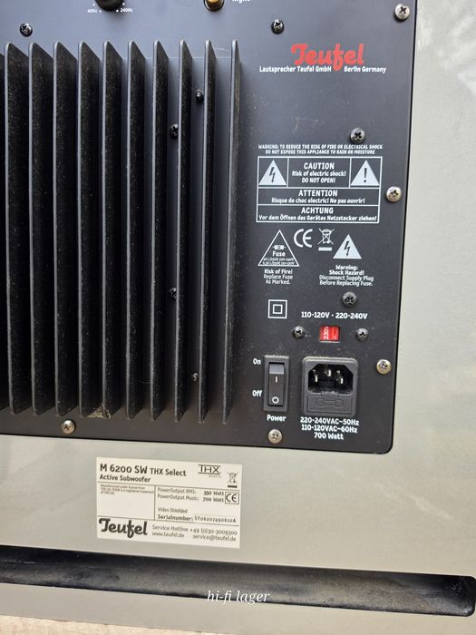 Сабвуфер Teufel m 6200 sw THX нч динамик 30 см Пульт