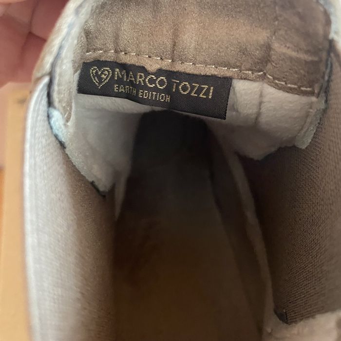 Nowe Botki Marco Tozzi Earth Edition | Wegańskie Sztyblety | Beżowe39