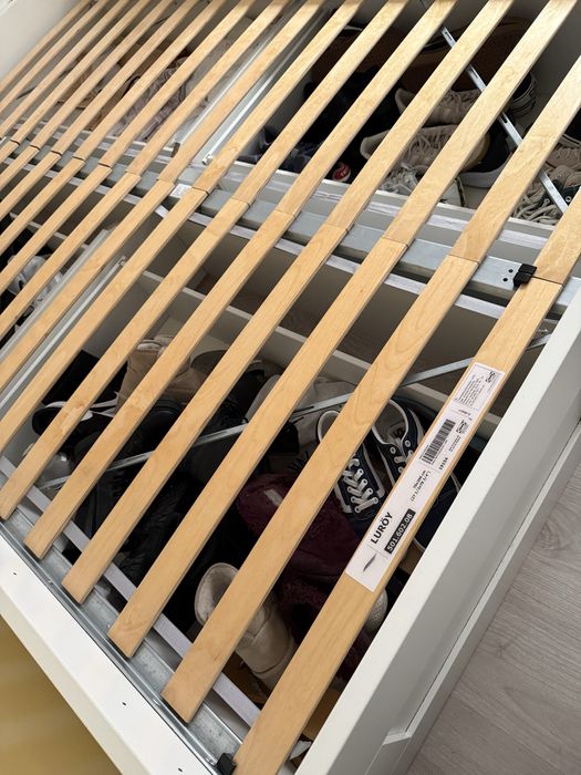 Cama + Cabeceira  BRIMNES IKEA + Colchão