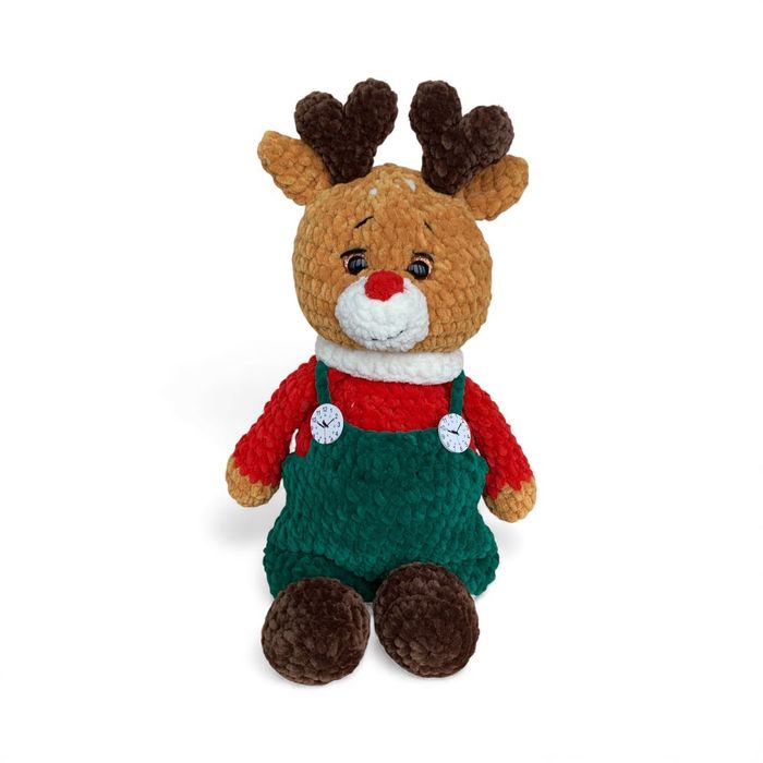 Мяка іграшка Різдвяний олень 40 см подарунок на Новий рік