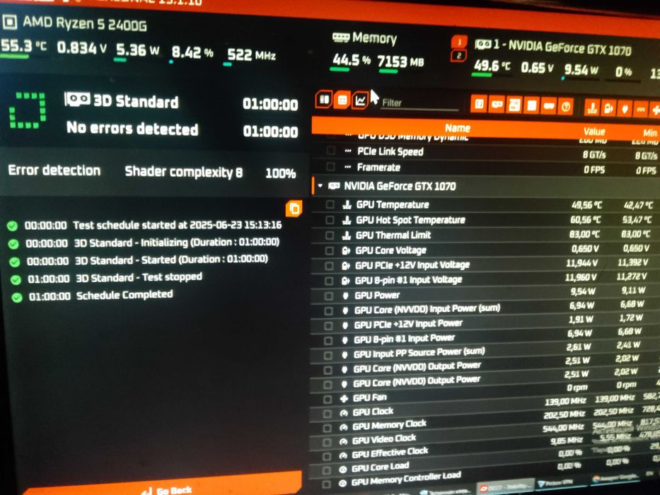 Відеокарта 3D прискорювач MSI GTX 1070 AERO ITX  8G OC (8Gb/GDDR5/256