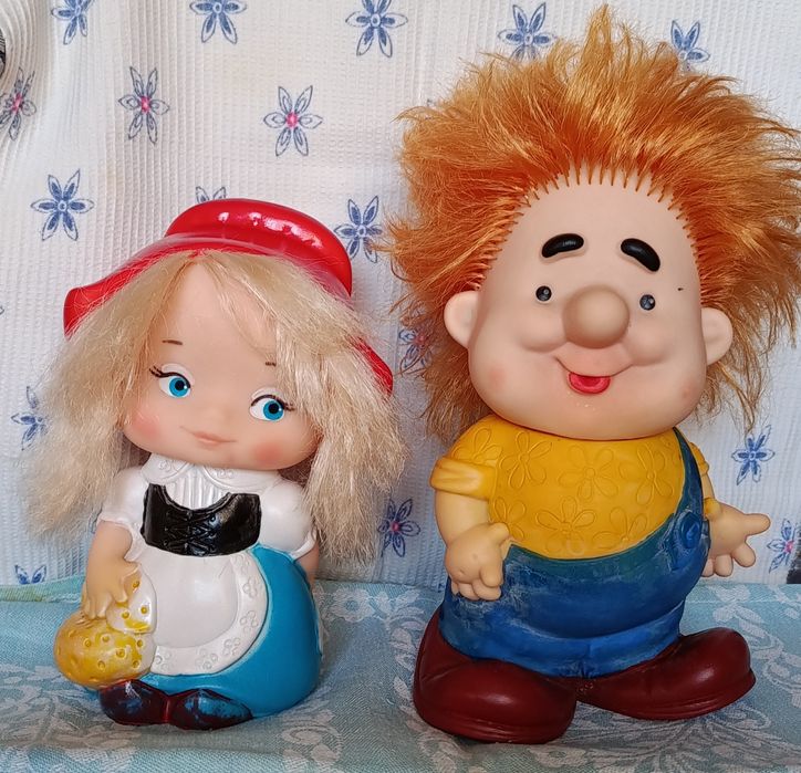 Резиновые куклы, игрушки времён СССР