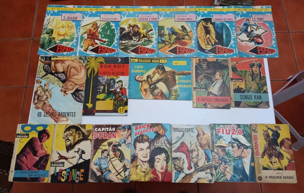 120 Tigre Águia Salgari  M. Aventuras Guerra, Espaço, Policial,