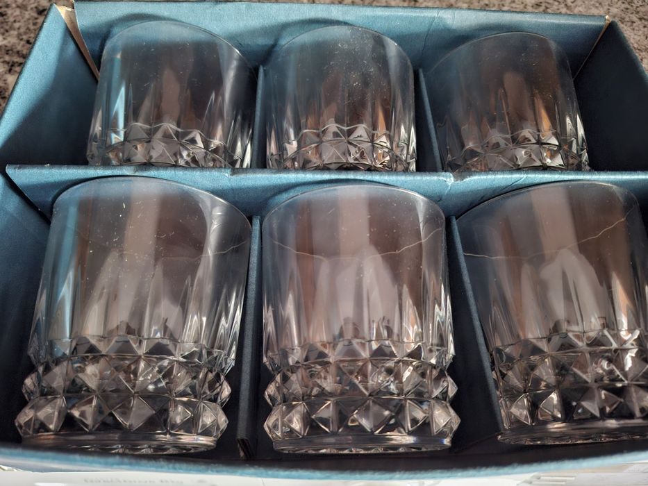 Conjunto de copos de Whisky Cristal d'Arques