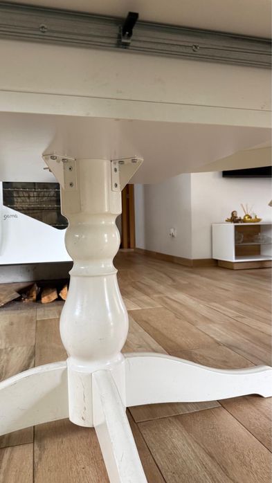 Mesa redonda ikea branca