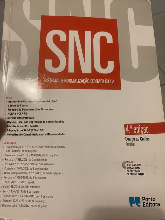 SNC - Sistema de normalização contabilística