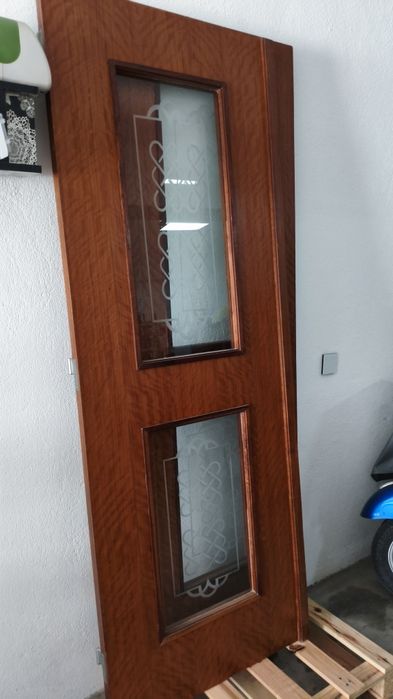 Portas interiores com vitral